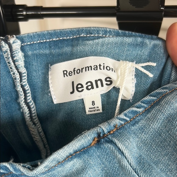 Reformation Denim Strapless Dress - Picture 7 of 9